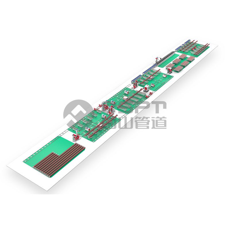Production Line for Pipe-Pipe Jointing through a Flow Process